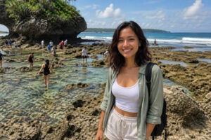 Magpupungko Rock Pools during a well-timed Siargao land day