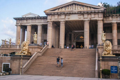 Temple of Leah façade and staircase in Busay Cebu