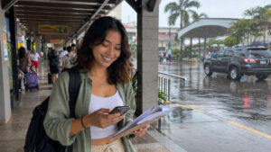 Mika Santos staying calm during typhoon season Philippines travel