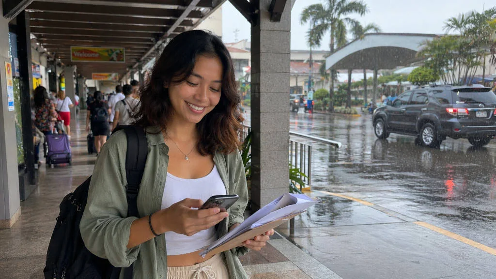 Mika Santos staying calm during typhoon season Philippines travel
