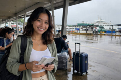 Calm Philippine terminal scene for typhoon season Philippines travel