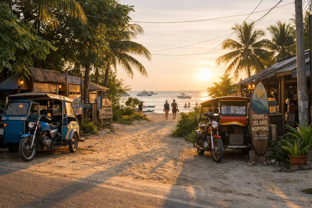 Early morning view in Santa Fe for where to stay in Bantayan Island