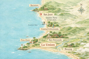 where to stay in La Union map for first-timers