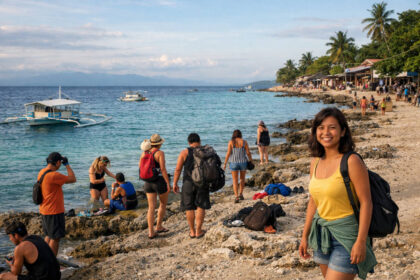 Where to Stay in Moalboal: Best Areas for First-Timers Panagsama shoreline in Moalboal showing where to stay in Moalboal for a practical first-timer base near the water