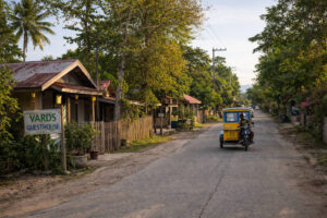 Quiet town-side stay area in Moalboal away from the busiest beach strip