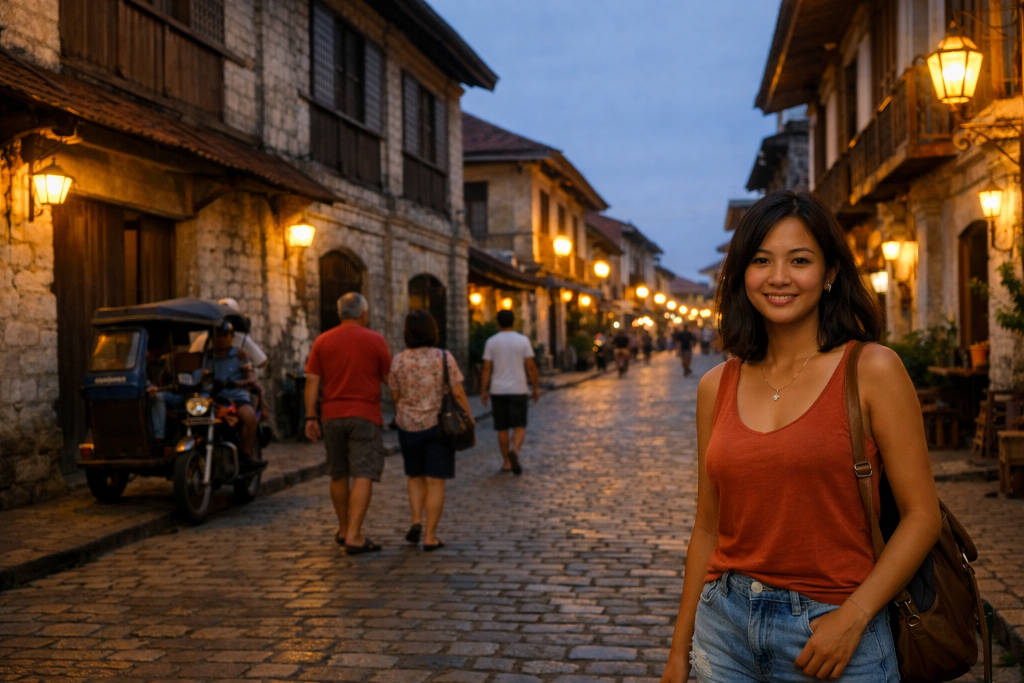 Where to stay in Vigan near the heritage streets at dusk