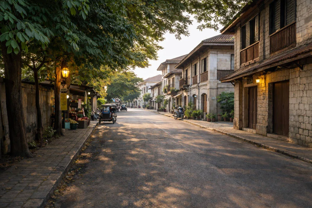 Quieter stay area outside Vigan's heritage center
