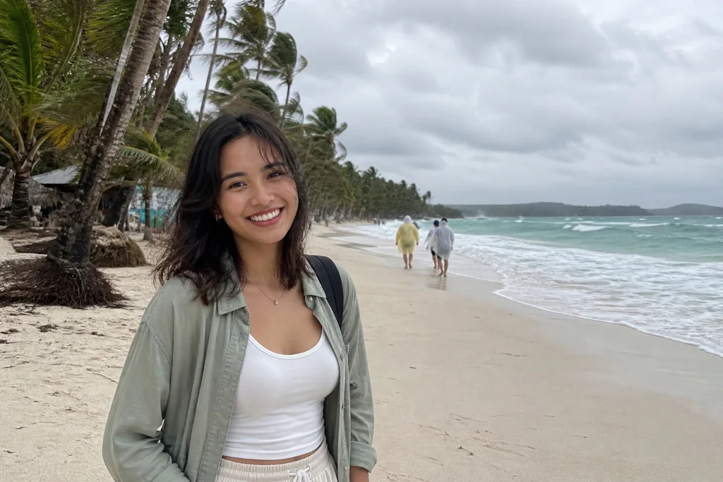 Best time to visit Boracay planning with cloudy rainy-season shoreline conditions