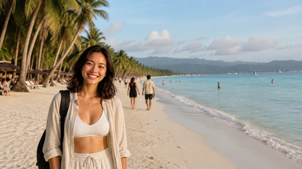 Best time to visit Boracay with calm White Beach during a dry-season beach day