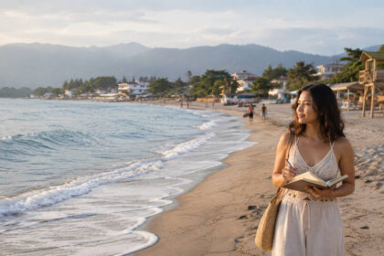 Best time to visit La Union with a calm beach shoreline and gentle waves
