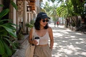 Mika enjoying a slow break for a boracay digital nomad guide