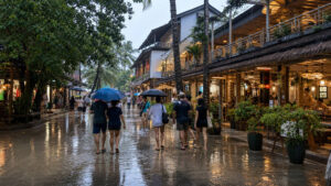 Covered rainy day stop near D’Mall for a Boracay rainy day plan