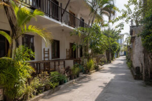 Budget accommodation area for a Boracay travel budget