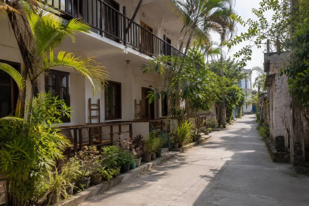 Budget accommodation area for a Boracay travel budget