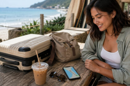 Cebu City to La Union travel planning with luggage and route map