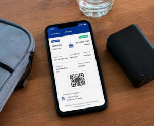 Ferry ticket details to screenshot before traveling from Cebu City to Siquijor