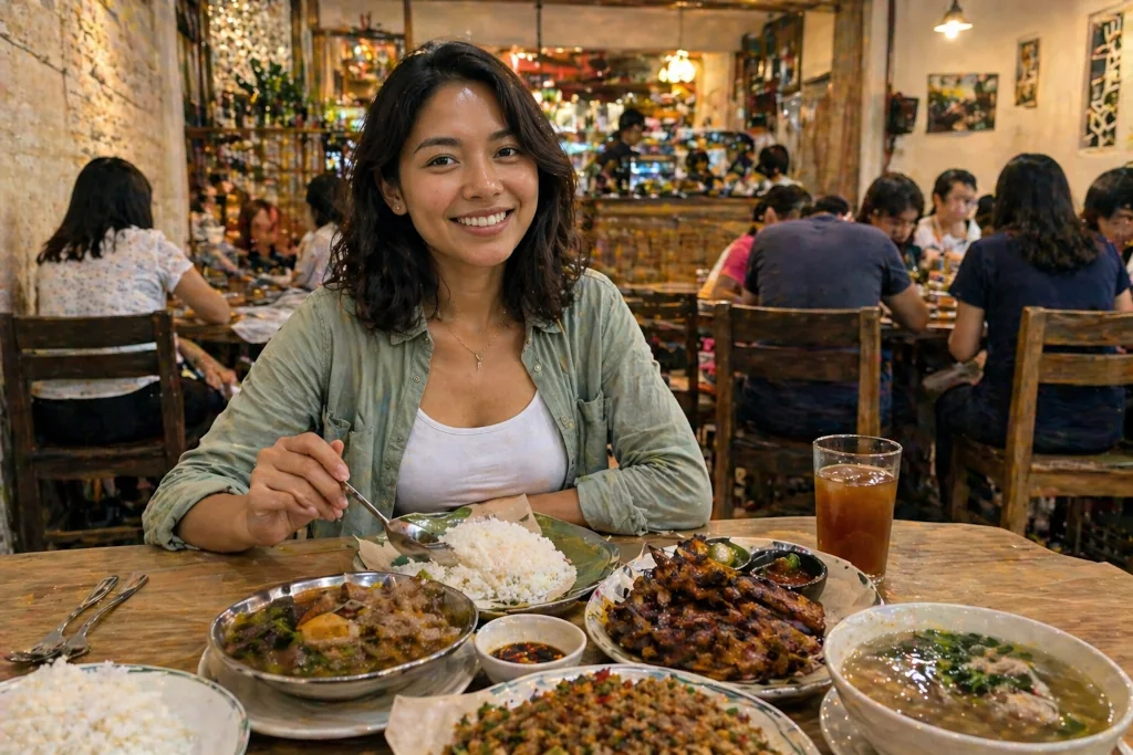 Cebu City weekend trip casual dining at a local restaurant