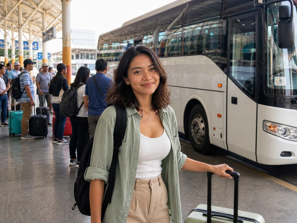 Transport option of bus for Cebu City vs Moalboal City Base vs Beach Base comfort planning