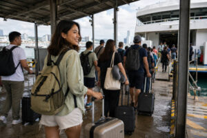 Cebu City to Iloilo City ferry boarding and port waiting area