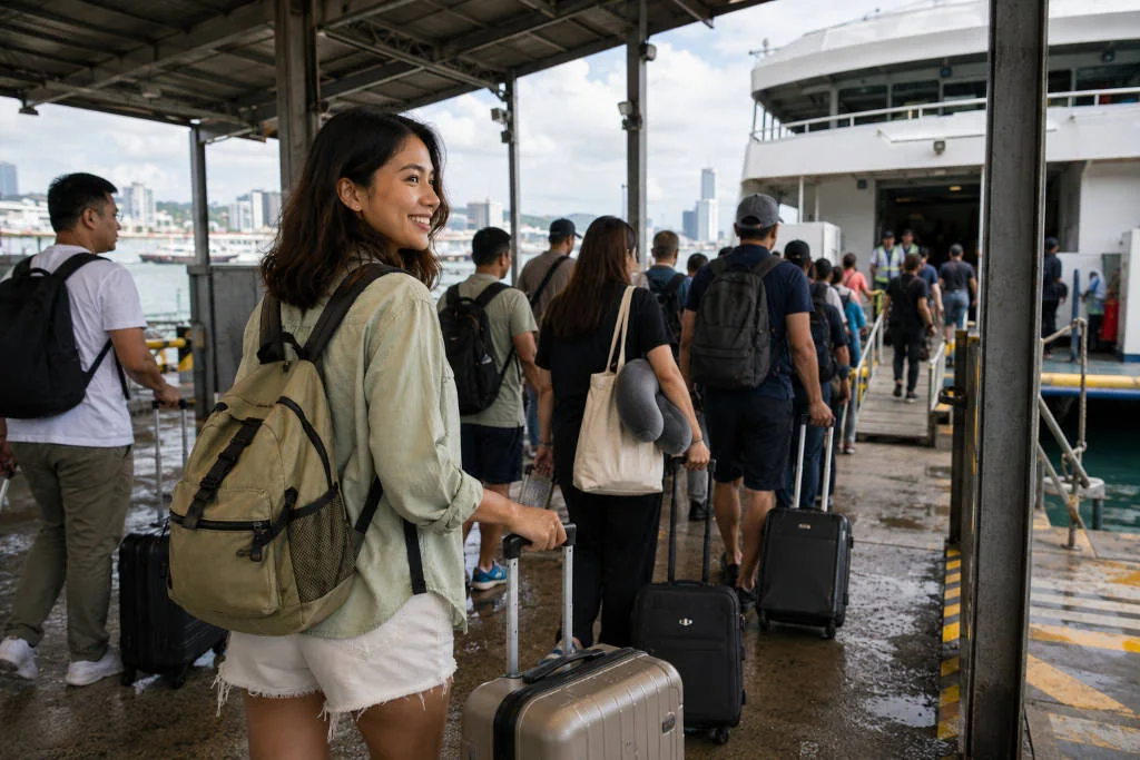Cebu City to Iloilo City ferry boarding and port waiting area