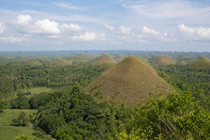 Chocolate Hills entrance fee guide with Bohol hills viewed from the main viewpoint