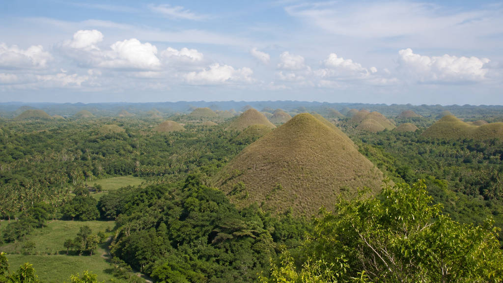 Chocolate Hills entrance fee guide with Bohol hills viewed from the main viewpoint