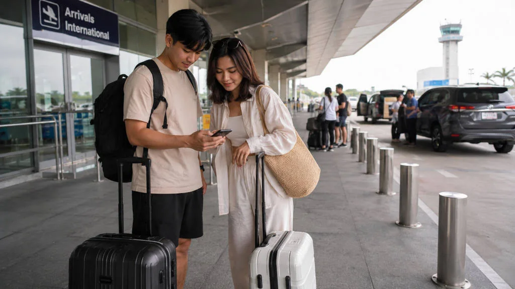 Clark Airport to Baguio transfer pickup area for arriving travelers