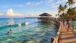 Cloud 9 Siargao boardwalk and surf break for cloud 9 siargao entrance fee planning