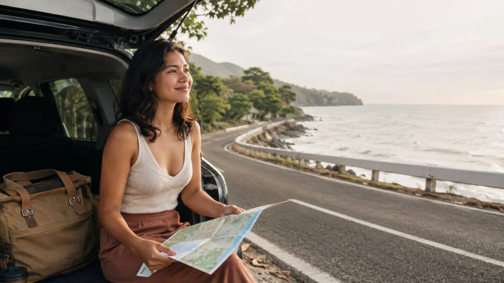 Day trips from La Union planning scene with a calm coastal road