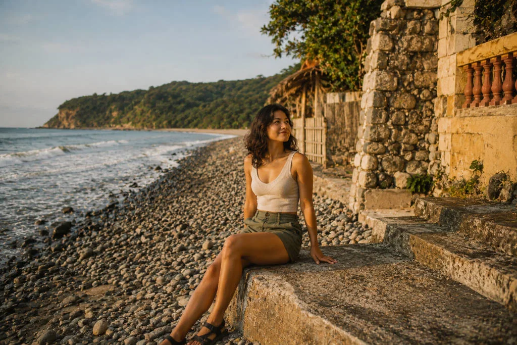 Luna La Union coastal day trip from La Union with pebbled shore and heritage stops