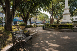 Shaded plaza stop for free things to do in Cagayan de Oro
