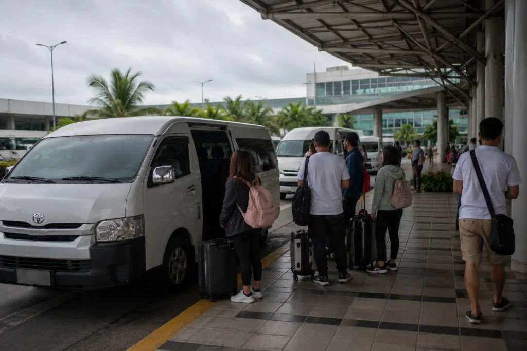 Van transfer option for how to get around Cagayan de Oro