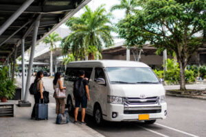 Van transport for longer trips in a how to get around Davao City guide