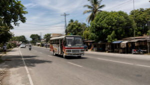 Jeepney or bus option for how to get around La Union between towns