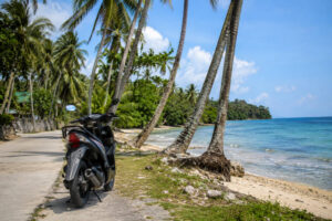 Scooter rental as one option for how to get around Siquijor