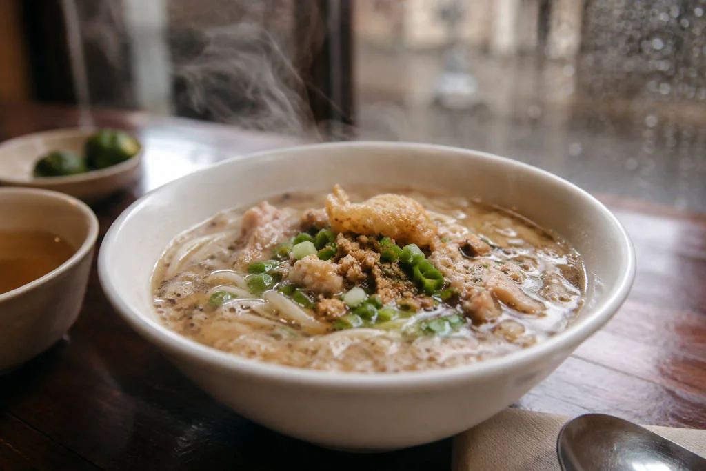 Warm batchoy stop for Iloilo City rainy season travel