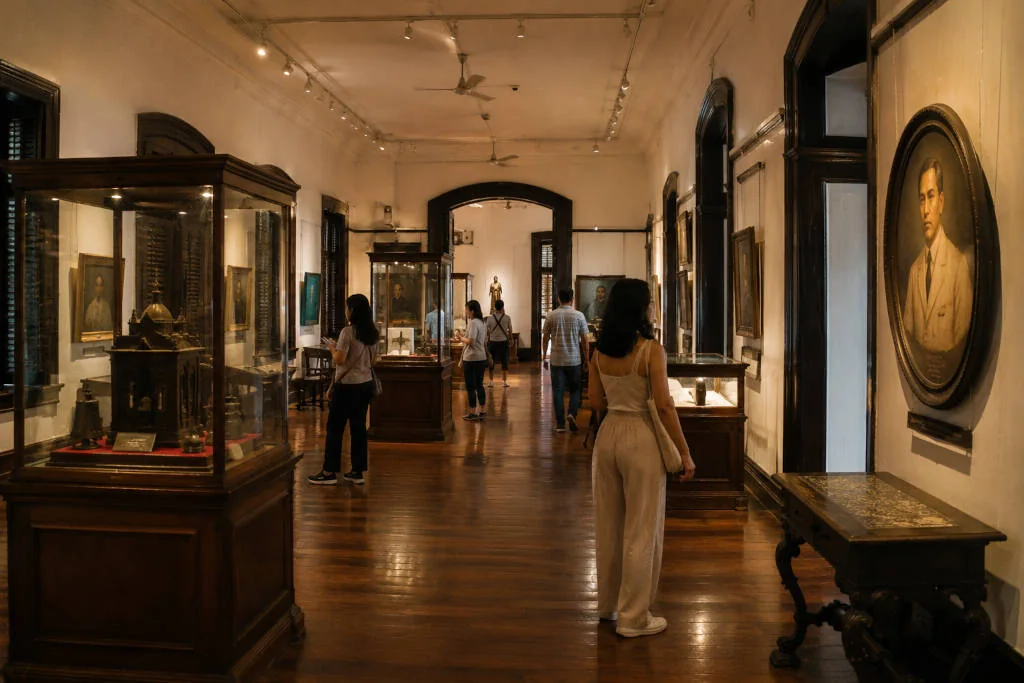 Indoor museum stop during Iloilo City rainy season travel