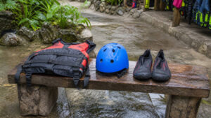 Safety gear that may be included beyond the Kawasan Falls entrance fee