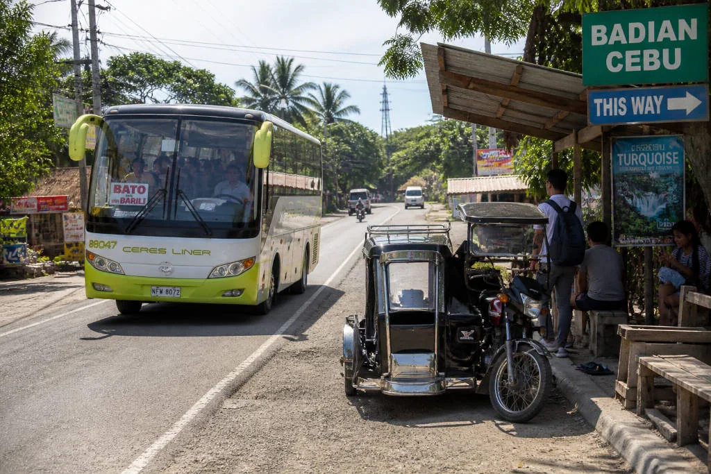 Local transport costs to consider with Kawasan Falls entrance fee planning