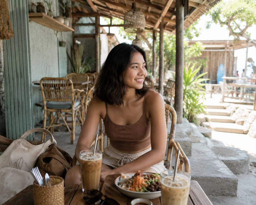 La Union travel tips for heat pacing with a shaded café break