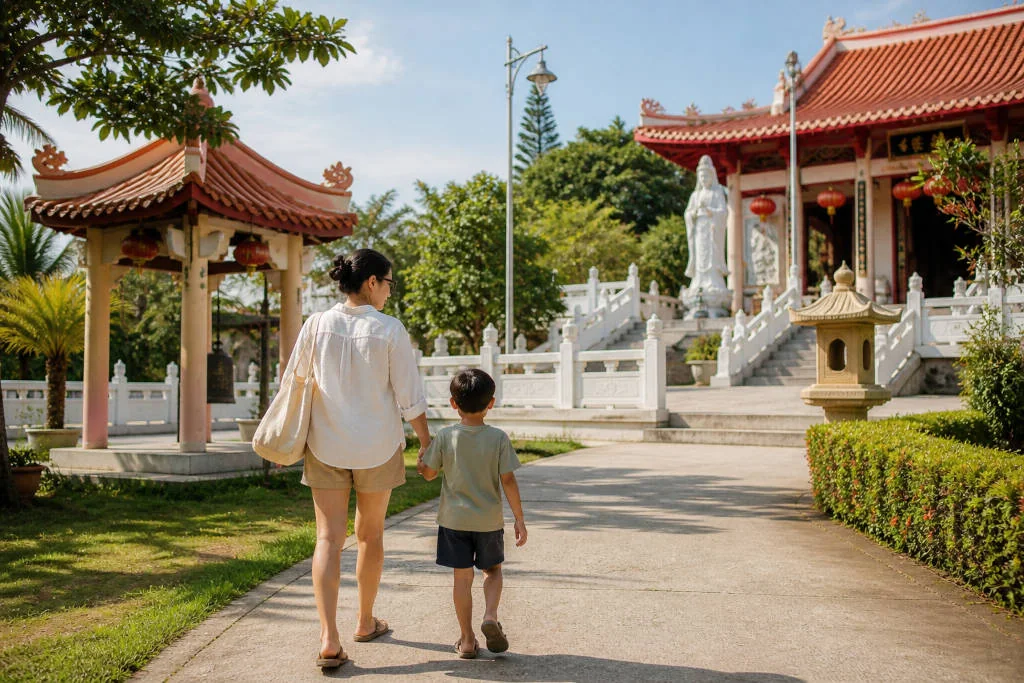 Calm cultural stop in La Union with Kids for families with children