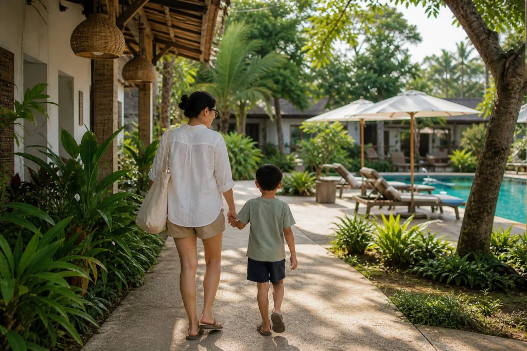 Comfortable La Union with Kids family stay with shade and easy access