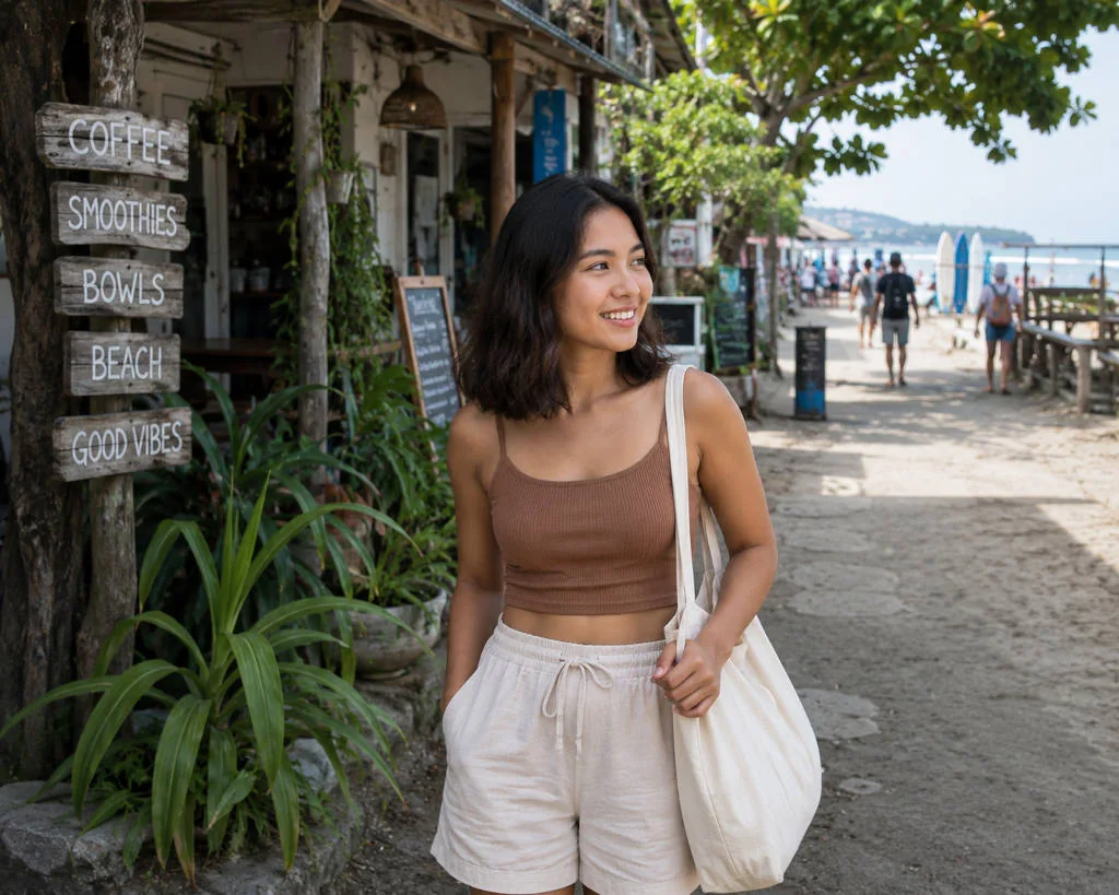 Mika smiling during a practical La Union travel tips beach planning day