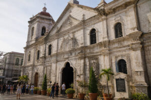 Basilica Minore del Santo Niño exterior detail for photography spots in Cebu City