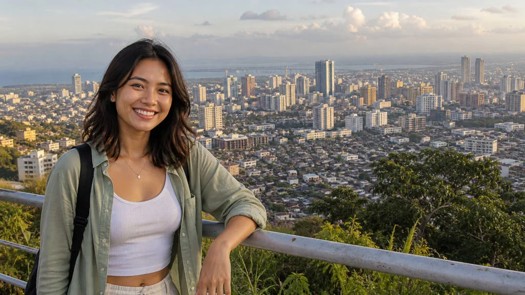Golden hour view over Cebu City for travelers looking for photography spots in Cebu City