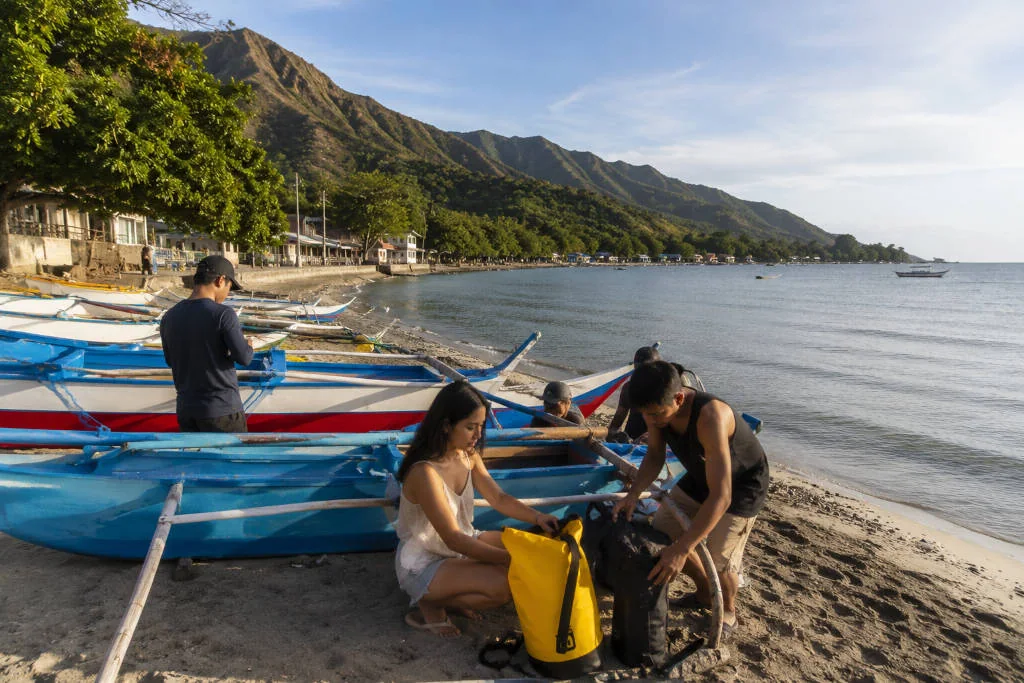 Pundaquit boat area for day trips from Zambales to Anawangin, Capones, and Camara