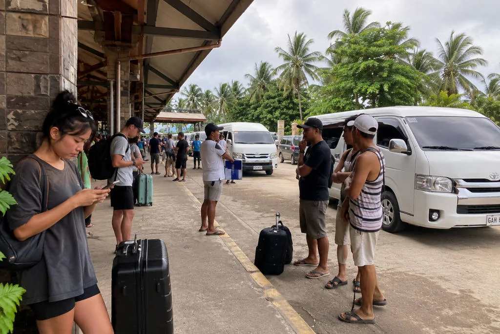 Siargao airport to general luna transfer details after arrival