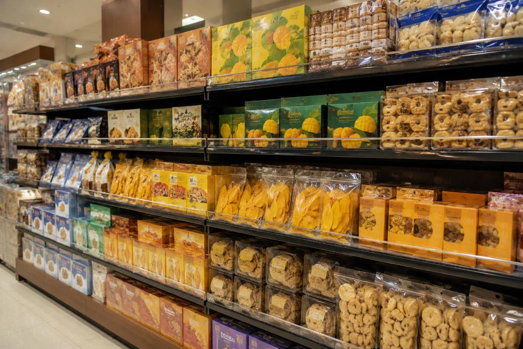 Mall pasalubong shelf for souvenir shopping in Cebu City