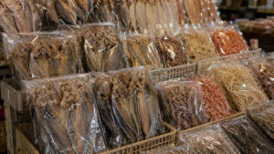 Packed dried seafood souvenirs for souvenir shopping in Cebu City