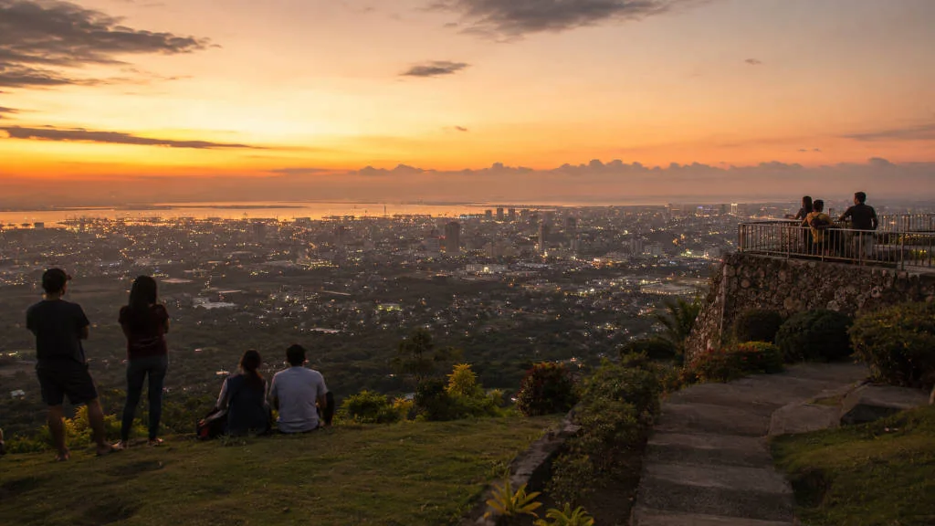 Sunset spots in Cebu City with a city view from Tops Cebu